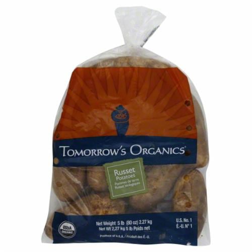 Tomorrow's Organics® Russet Potatoes Perspective: front