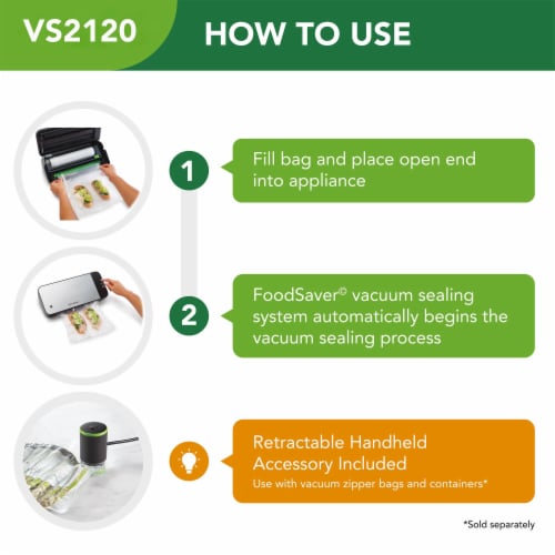 FoodSaver® Vacuum Sealing System Perspective: front
