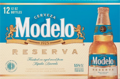 Modelo Reserva Tequila Barrel Mexican Lager Beer, 12 bottles / 12 fl oz