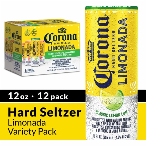 Corona Hard Seltzer Limonada Gluten Free Variety Pack Spiked Sparkling Water