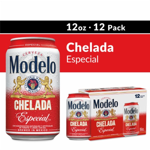 Modelo Chelada Especial Mexican Import Flavored Beer Perspective: front