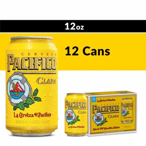 Pacifico Clara Mexican Lager Import Beer Perspective: front