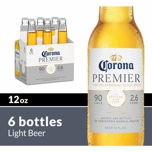 Corona Premier Mexican Lager Light Beer Perspective: front