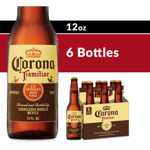 Corona Familiar Mexican Lager Import Beer Perspective: front