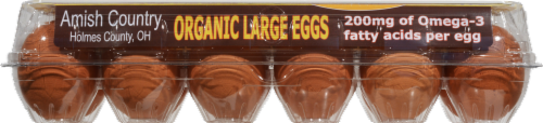 Amish Country Cage-Free Large Brown Organic Eggs Perspective: front