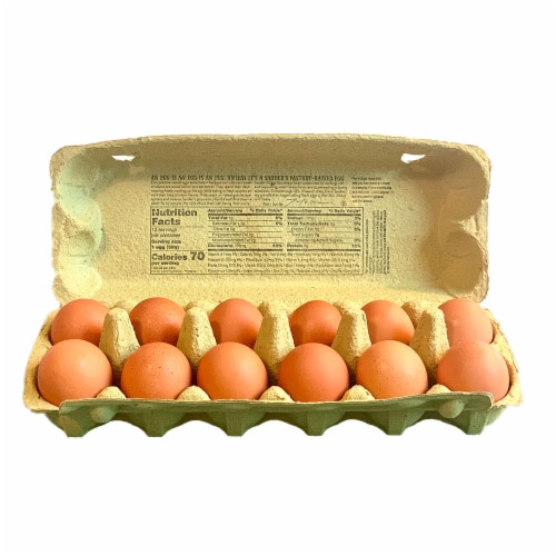 Sauder's Pasture Raised Grade A Large Brown Eggs Perspective: front