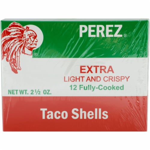 Perez® Extra Light Crispy Fully Cooked Taco Shells Perspective: front