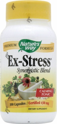 Nature's Way Ex-Stress Synergistic Blend Capsules 430mg Perspective: front
