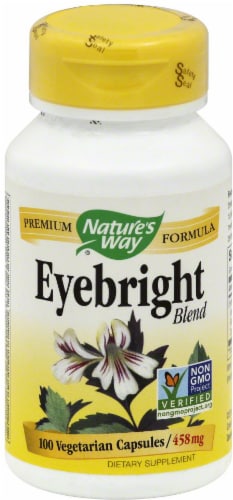 Nature's Way Herbal Eyebright Capsules 458mg Perspective: front