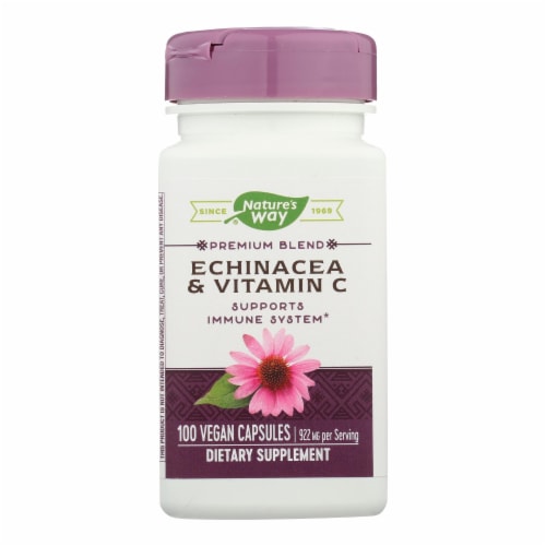 Nature's Way Echinacea & Ester C Capsules Perspective: front