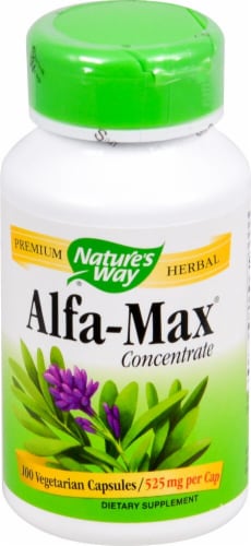 Nature's Way Alfa-Max® Concentrate Capsules 525mg Perspective: front