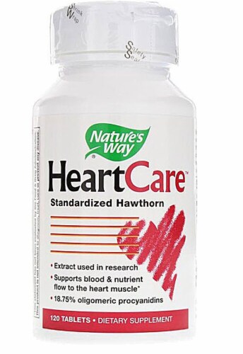 Nature's Way HeartCare Hawthorn Extract Tablets Perspective: front