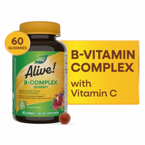 Nature's Way® Alive!® Cherry Flavored B-Complex Gummies Perspective: front