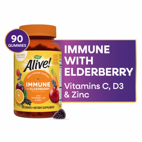 Nature's Way Alive!® Premium Immune Gummies Perspective: front
