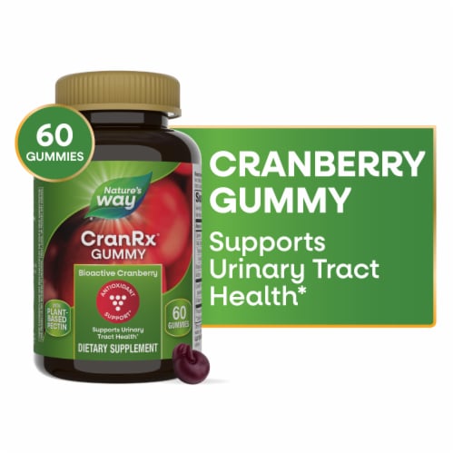 Nature's Way Cranberry CranRx® Urinary Health Gummies Perspective: front