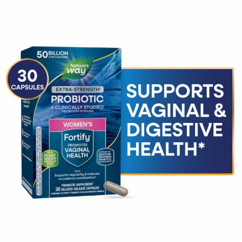 Nature’s Way Fortify Women’s 50 Billion Daily Probiotic Supplement Perspective: front