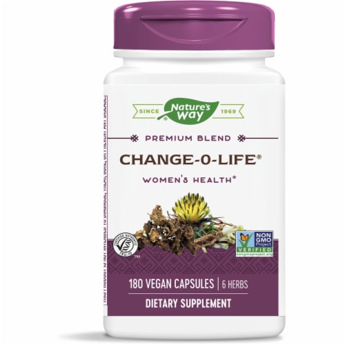 Nature's Way® Change-O-Life 7 Herb Blend Supplement Capsules 440mg Perspective: front