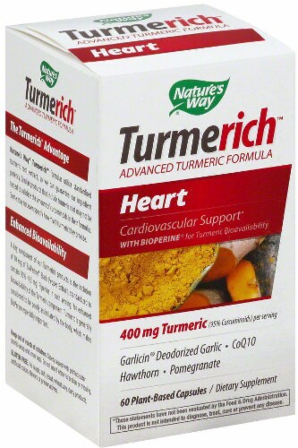 Nature's Way Turmerich Heart Capsules 400 mg Perspective: front