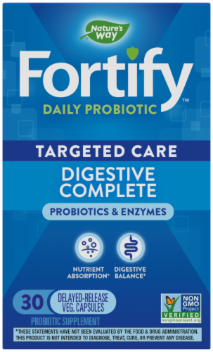 Nature's Way® Fortify™ Dual Action Digestive Complete Capsules Perspective: front
