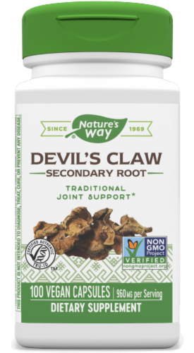 Nature's Way® Devil's Claw Secondary Root Capsules 480 mg Perspective: front