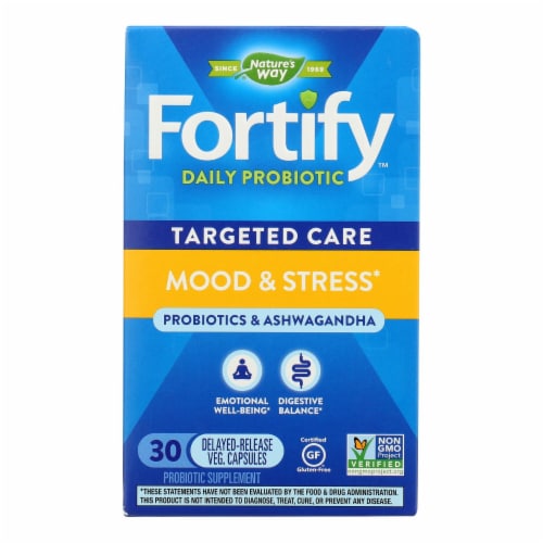 Nature's Way Fortify® Daily Probiotic Targeted Care Mood & Stress Perspective: front