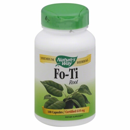 Nature's Way Fo-Ti Root Capsules 610mg Perspective: front