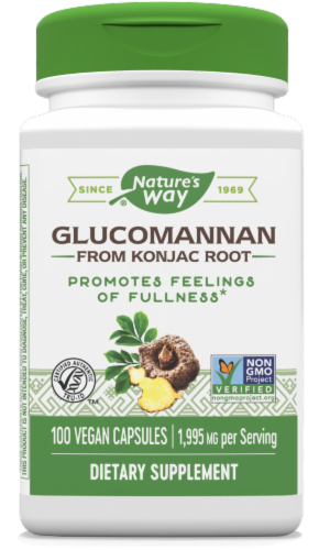 Nature's Way® Glucomannan Root Vcaps 665 mg Perspective: front