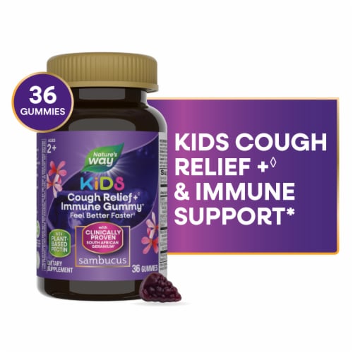 Nature's Way Kids' Sambucus® Relief Immune Support Gummies Perspective: front