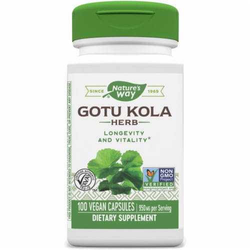 Nature's Way Gotu Kola Capsules 475 mg Perspective: front