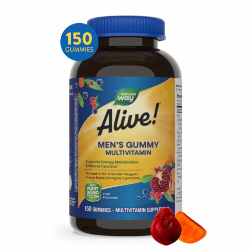 Nature's Way® Alive!® Men's Multivitamin Gummies Value Size 100mg Perspective: front