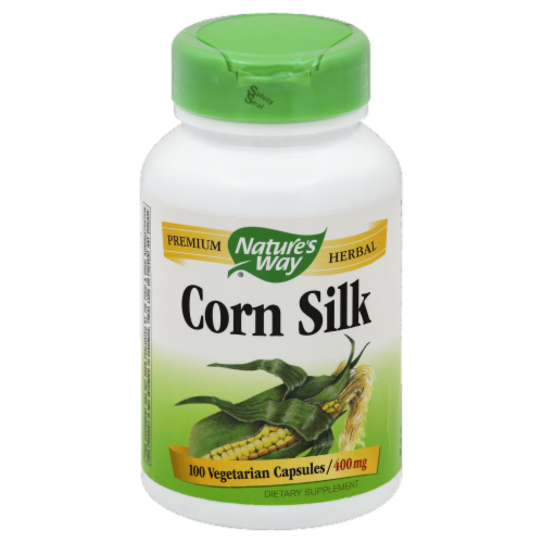 Nature's Way Corn Silk Vegetarian Capsules Perspective: front