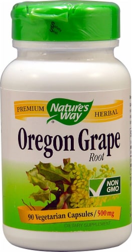 Nature's Way Oregon Grape Root Capsules 500mg Perspective: front