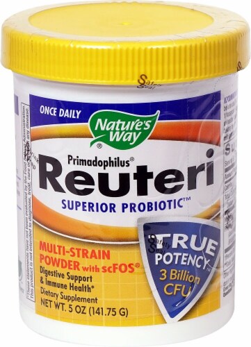 Nature's Way Primadophilus Reuteri Superior Probiotic Dietary Supplement Powder Perspective: front
