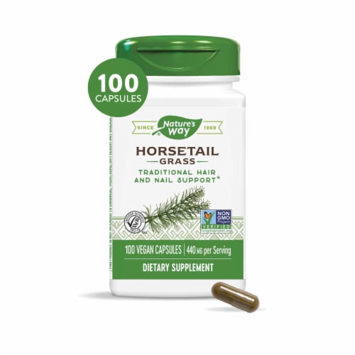 Nature's Way Horsetail Grass Capsules Perspective: front