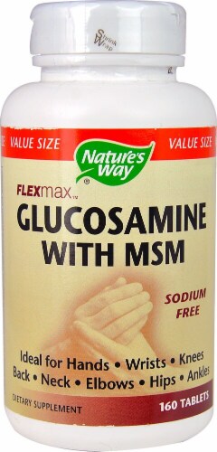 Nature's Way  FlexMax™ Glucosamine with MSM Perspective: front