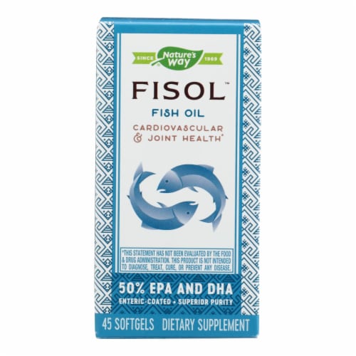 Nature's Way® Fisol Fish Oil Softgels Perspective: front