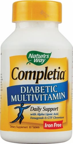 Nature's Way  Completia® Diabetic Multivitamin Iron Free Perspective: front