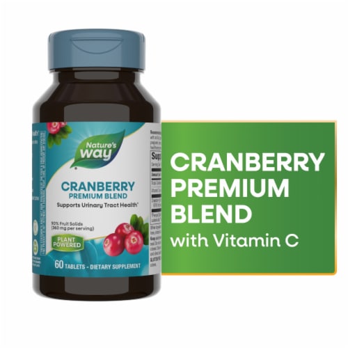 Nature's Way® Cranberry Standardized Tablets Perspective: front