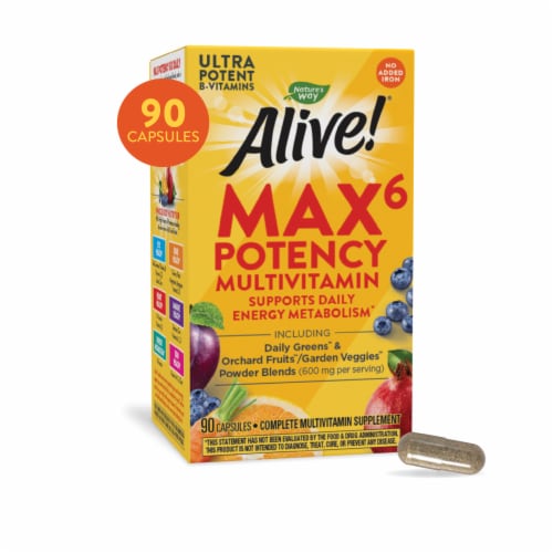 Nature's Way Alive! Iron-Free Multivitamin Vcaps Perspective: front