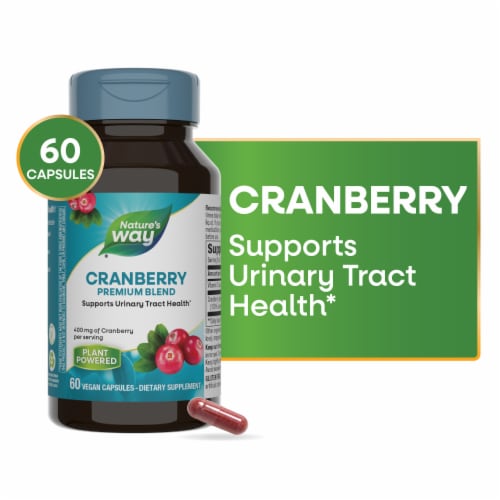 Nature's Way Premium Blend Cranberry Capsules Perspective: front