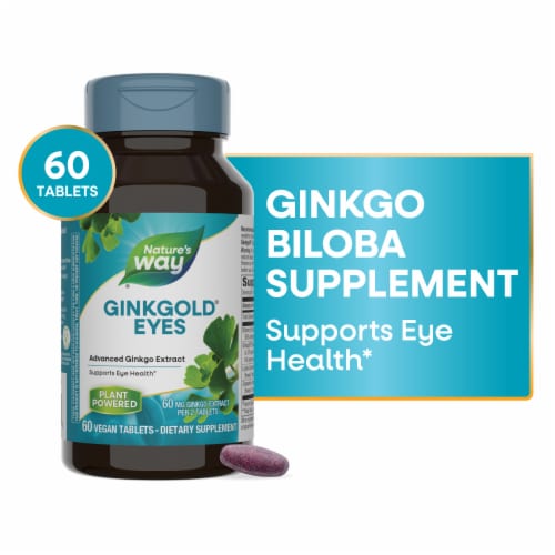 Natures's Way® Ginkgold® Eyes for Visual Function Tablets Perspective: front