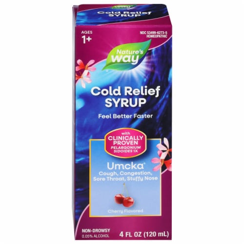 Nature's Way Umcka ColdCare Cherry Flavor Soothing Syrup Perspective: front