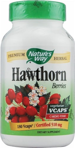 Nature's Way Hawthorn Berries Capsules 510mg Perspective: front