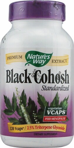 Nature's Way Black Cohosh Standardized Capsules Perspective: front