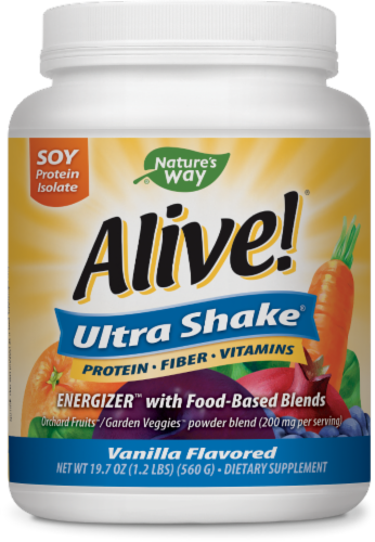 Nature's Way® Alive! Vanilla Ultra-Shake Powder Perspective: front