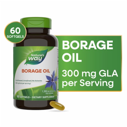 Nature's Way® Efa Gold Borage Softgels 1300 mg Perspective: front
