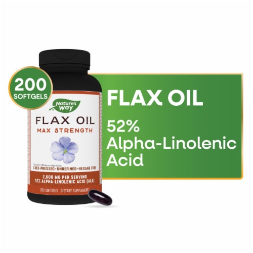 Nature's Way® EfaGold® Flax Oil Perspective: front