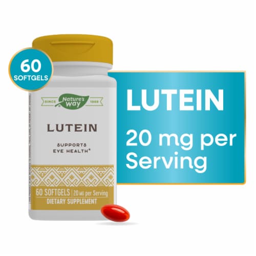 Nature's Way Lutein Softgels Perspective: front