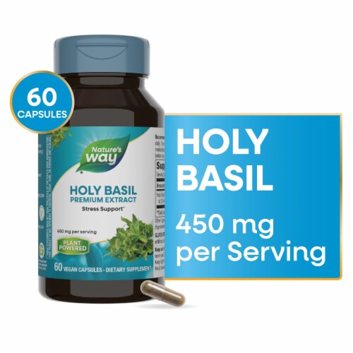 Nature's Way Holy Basil Standardized Vcaps Perspective: front