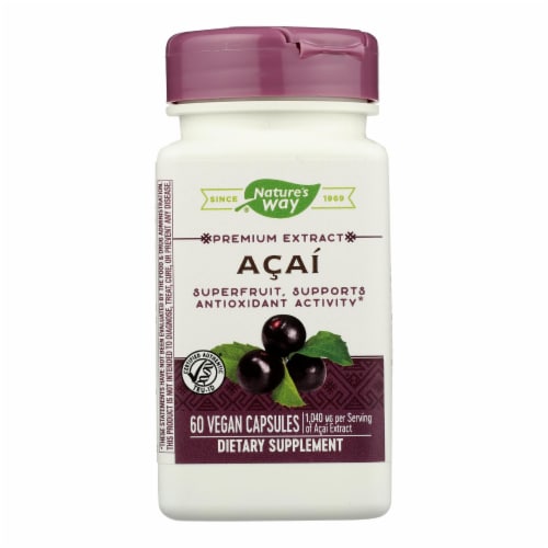 Nature's Way® Acai Standardized Vcaps Perspective: front